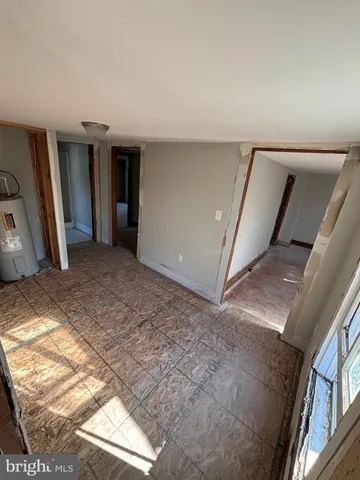 a view of a hallway with entryway