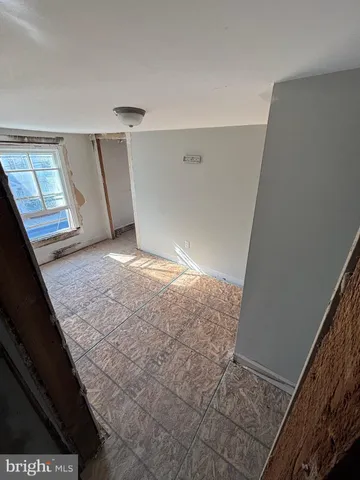 a view of a hallway to a house
