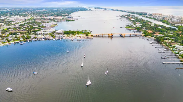 a view of ocean and city