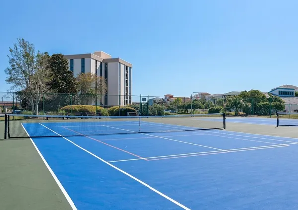 a view of a tennis court