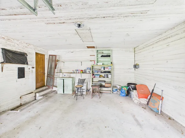 a view of storage and utility room