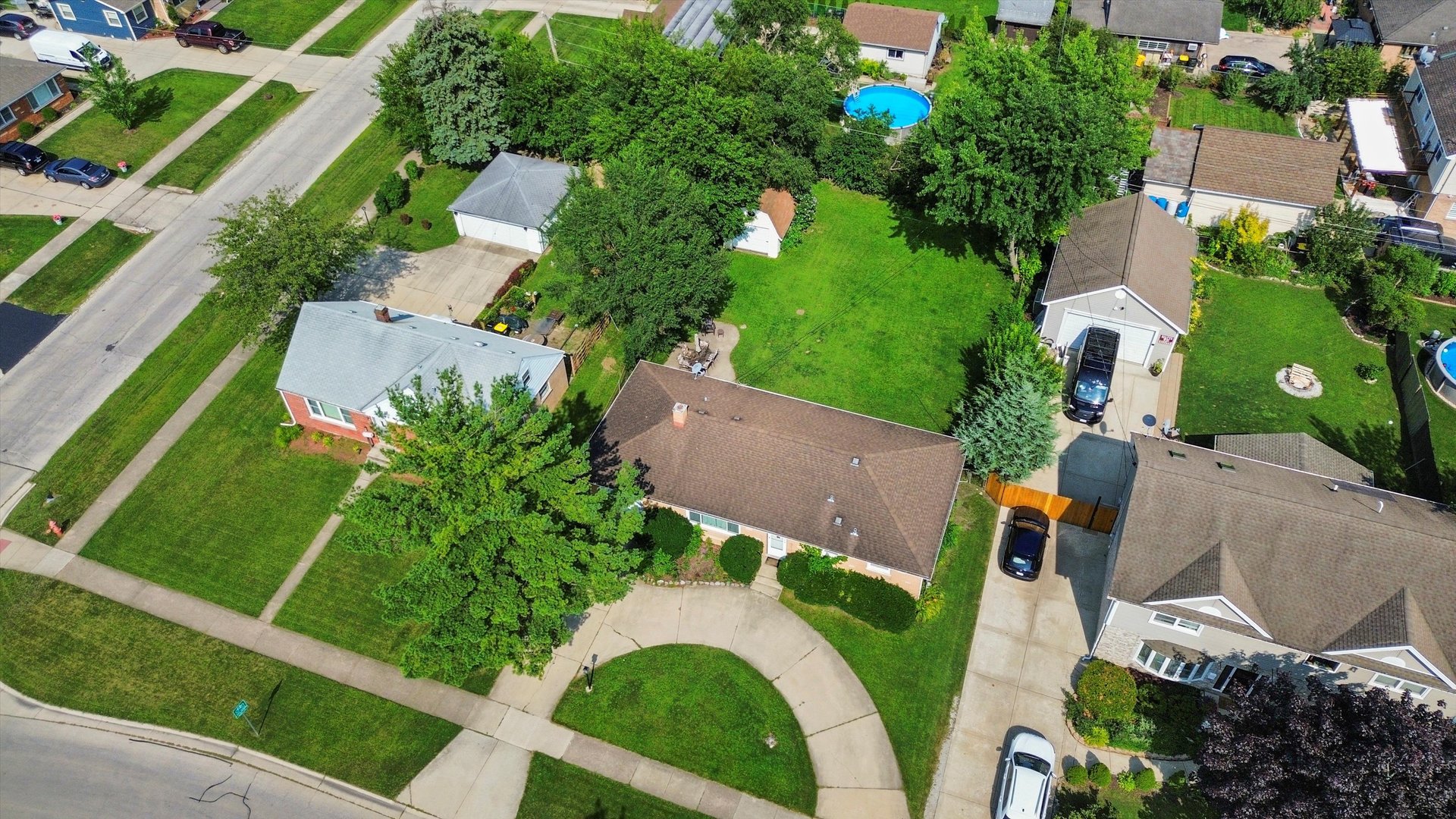 509 Spring Street Roselle, IL 60172 - Photo 28 of 31 an aerial view of a house with outdoor space and street view
