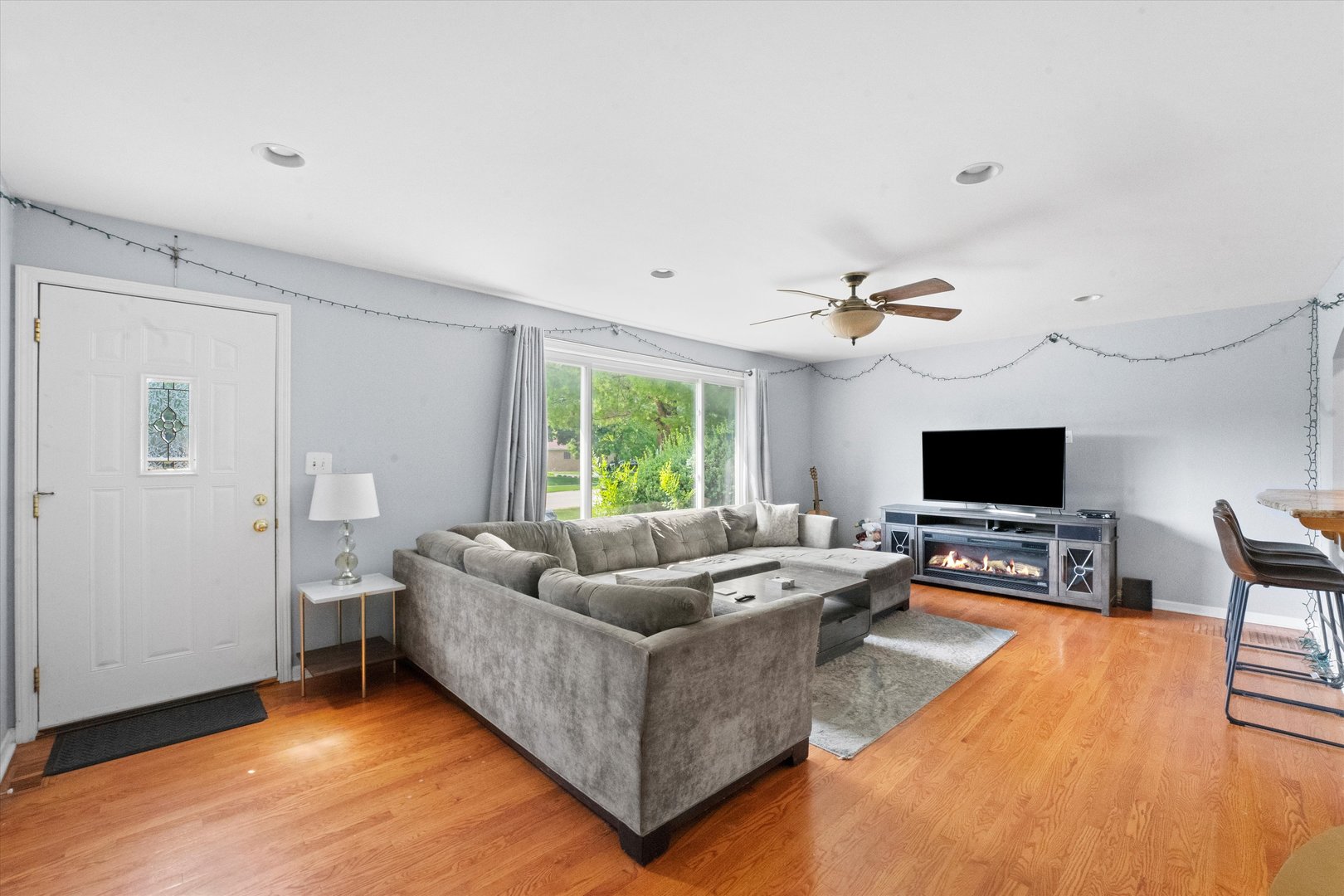 509 Spring Street Roselle, IL 60172 - Photo 3 of 31 a living room with furniture and a flat screen tv