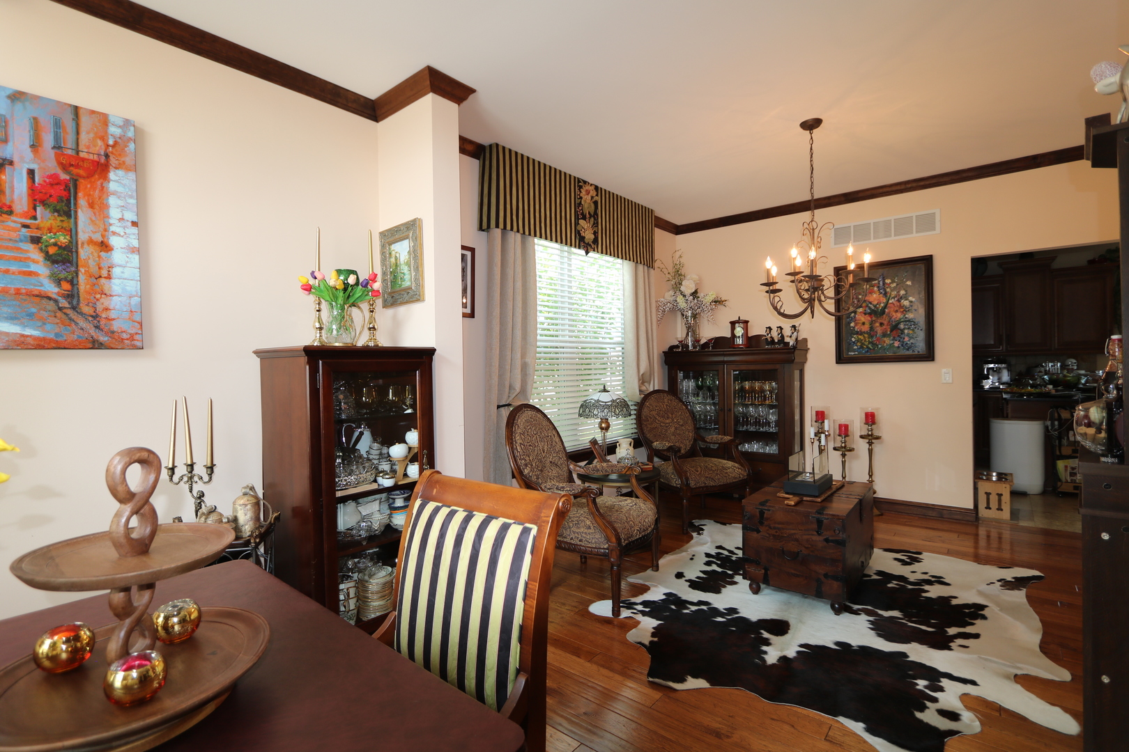 1594 Baytree Drive Romeoville, IL 60446 - Photo 6 of 32 a living room with furniture and a flat screen tv