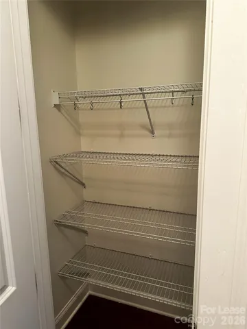 a close view of closet