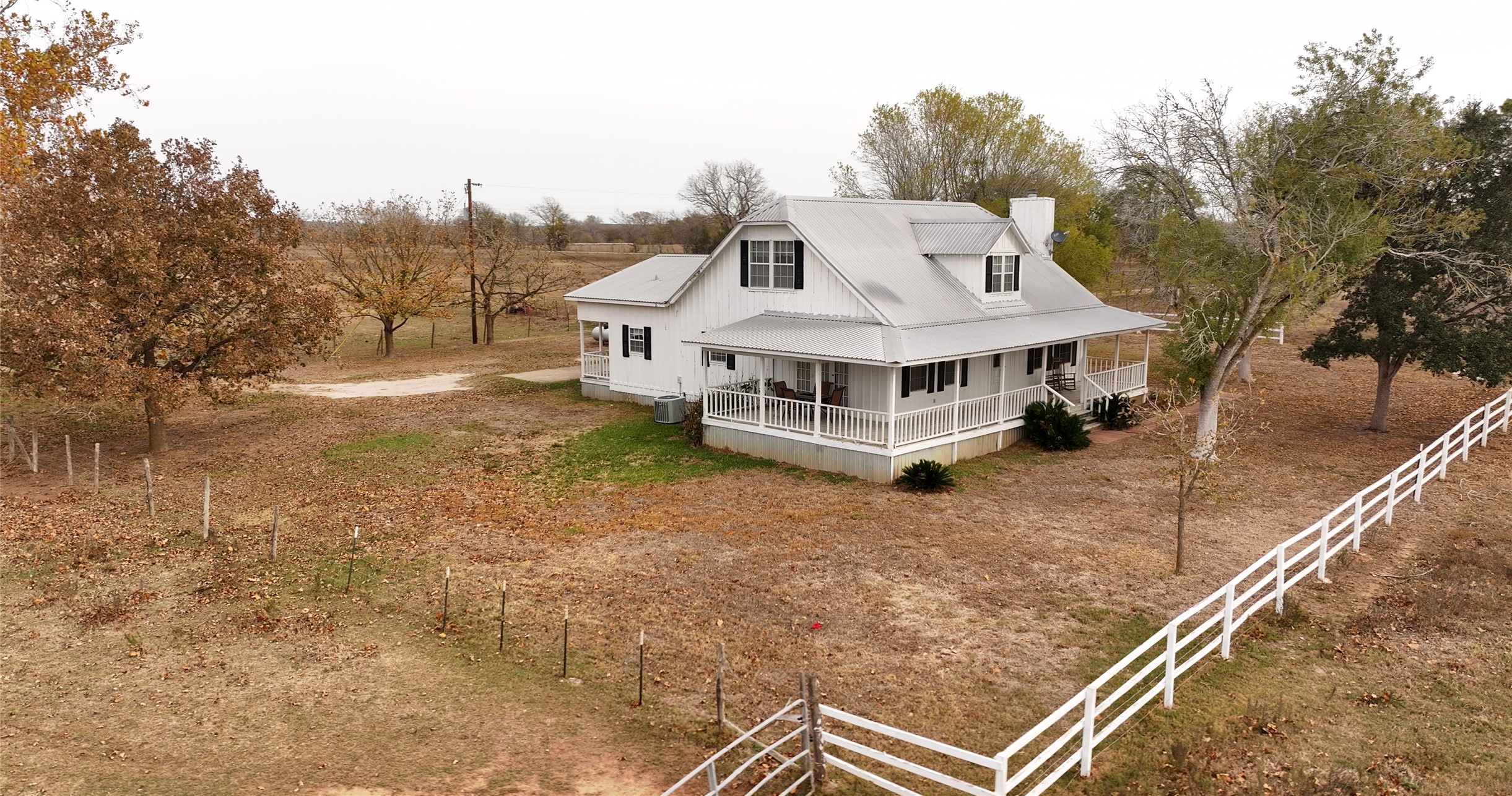 1505 Prairie Valley Road West Point, TX 78963 - Photo 10 of 34 a view of a house with a yard from a balcony