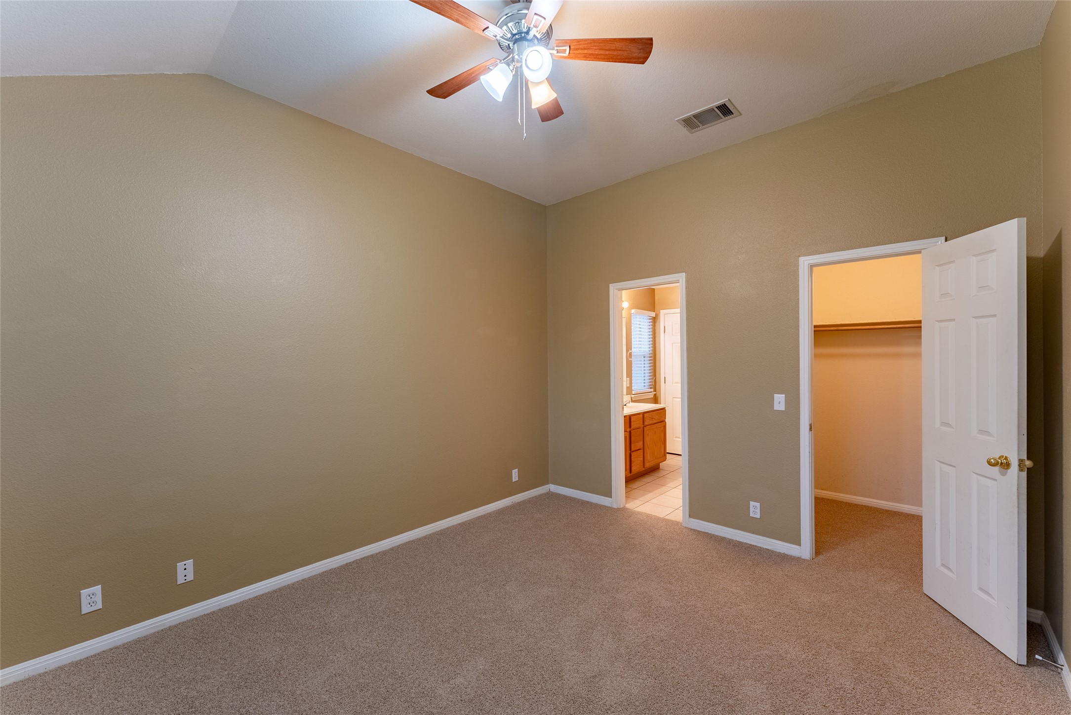 109 Granite Shoals Drive Kyle, TX 78640 - Photo 12 of 22 an empty room with closet and a chandelier fan