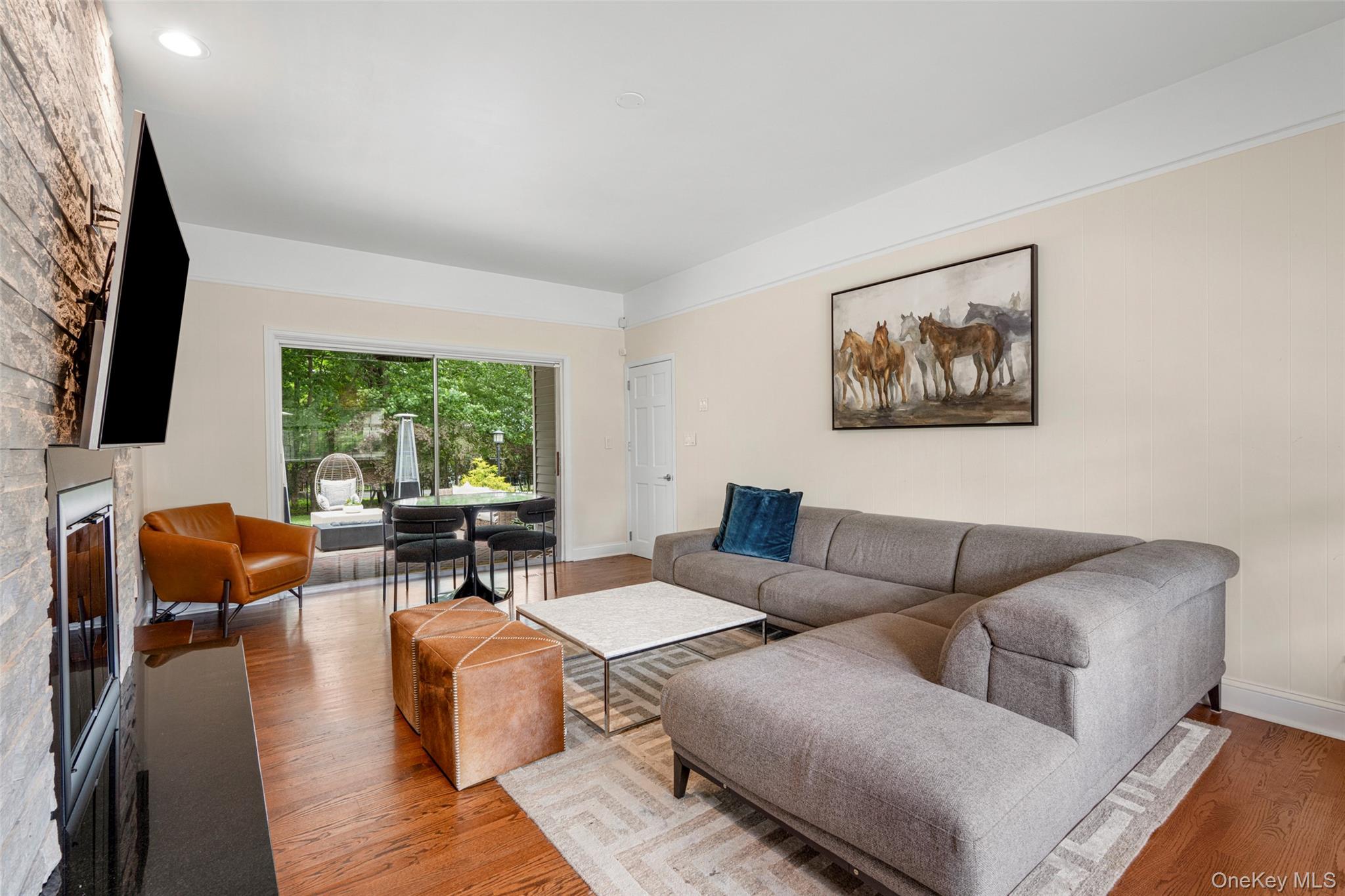 6 Trails End Rye, NY 10580 - Photo 12 of 37 Cozy Family Room with fireplace.