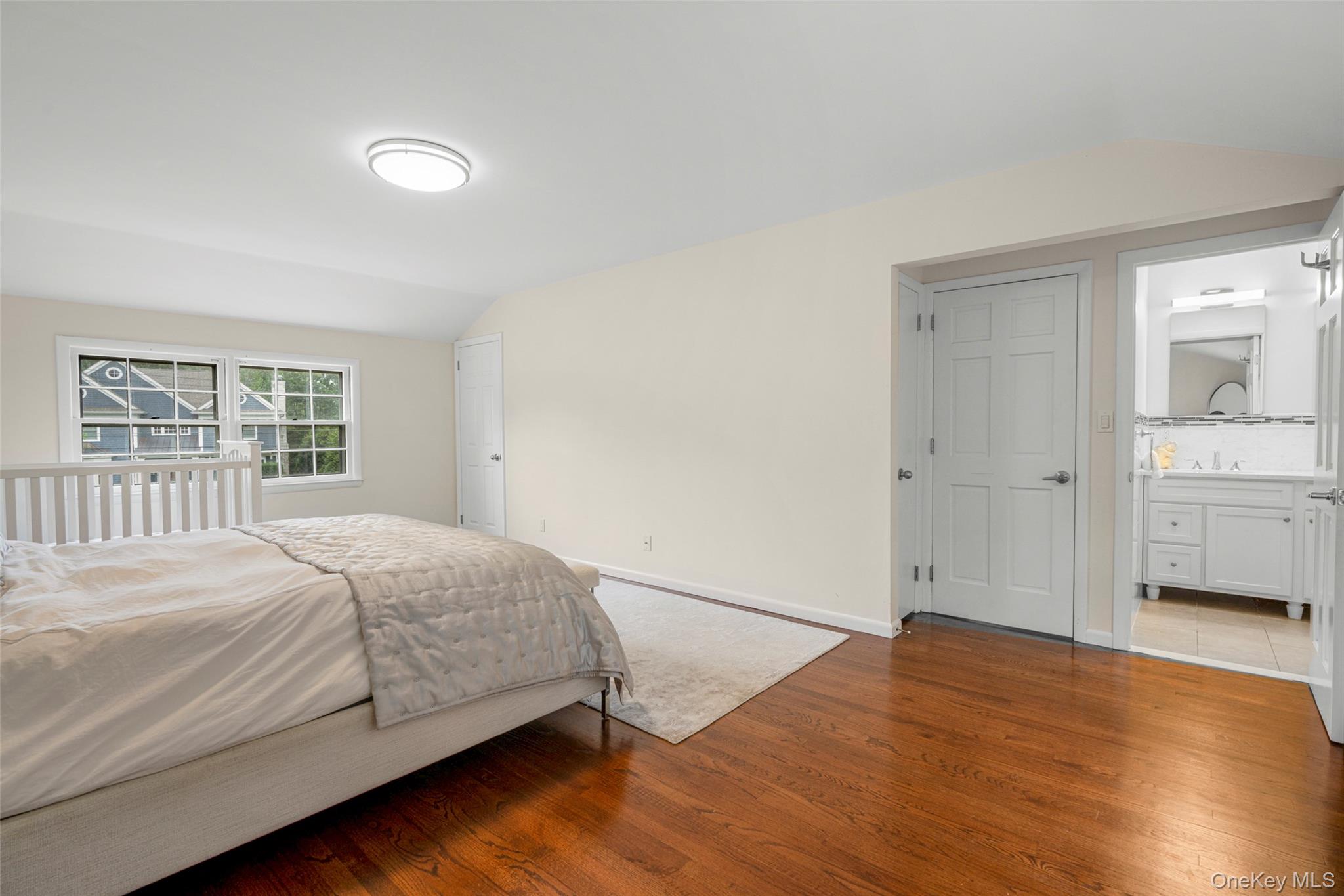 6 Trails End Rye, NY 10580 - Photo 17 of 37 Spacious Primary Bedroom with walk-in closet and en-suite bath.
