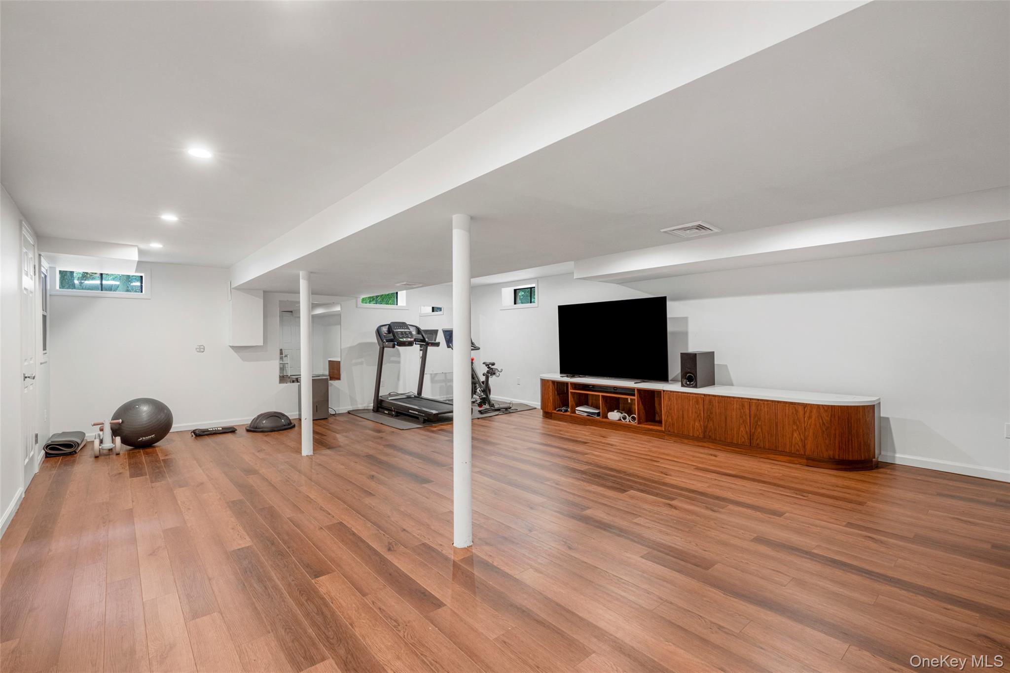 6 Trails End Rye, NY 10580 - Photo 29 of 37 Large lower level with area for gym, recreation and relaxation.