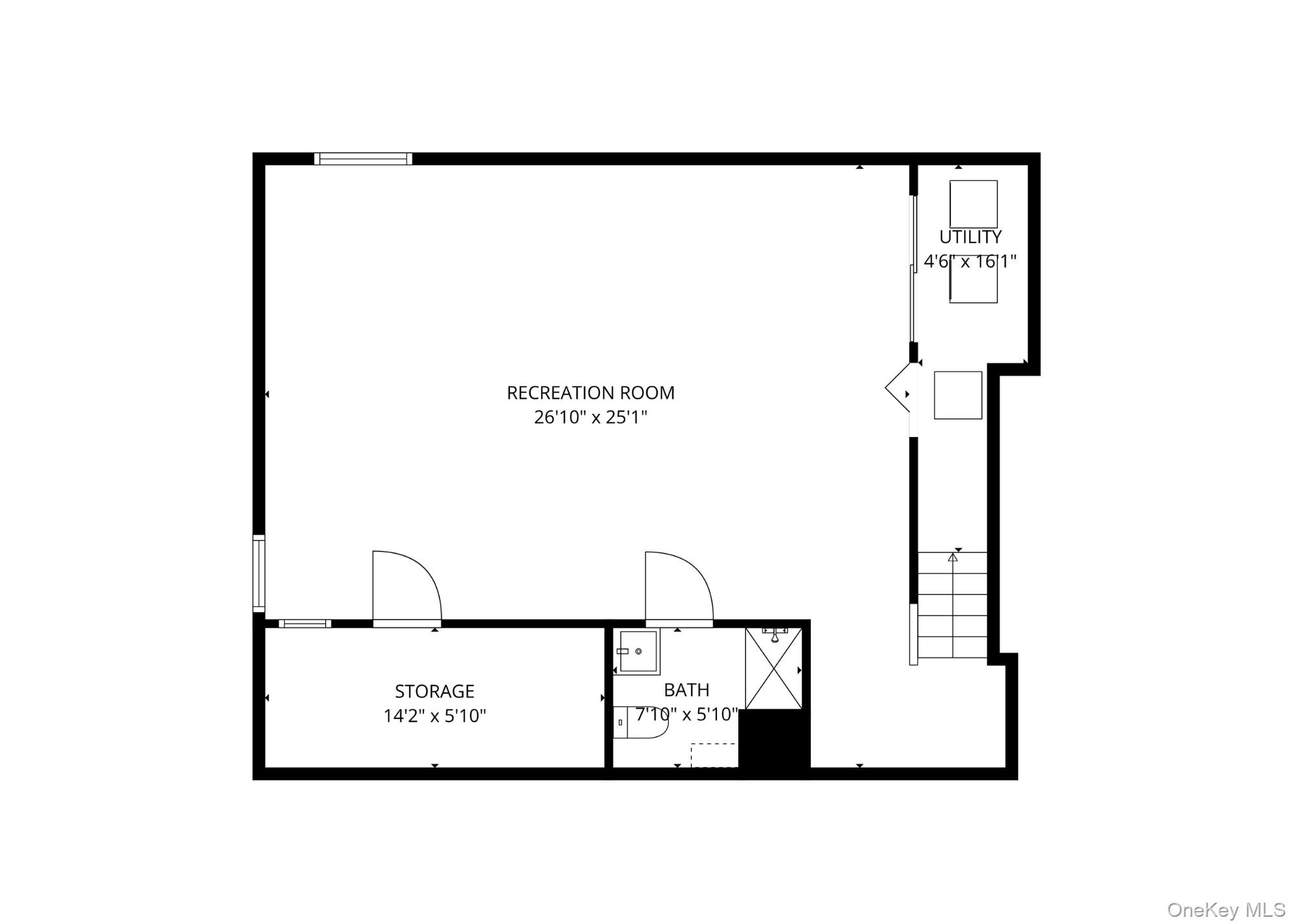 6 Trails End Rye, NY 10580 - Photo 36 of 37 Lower Level Floor Plan