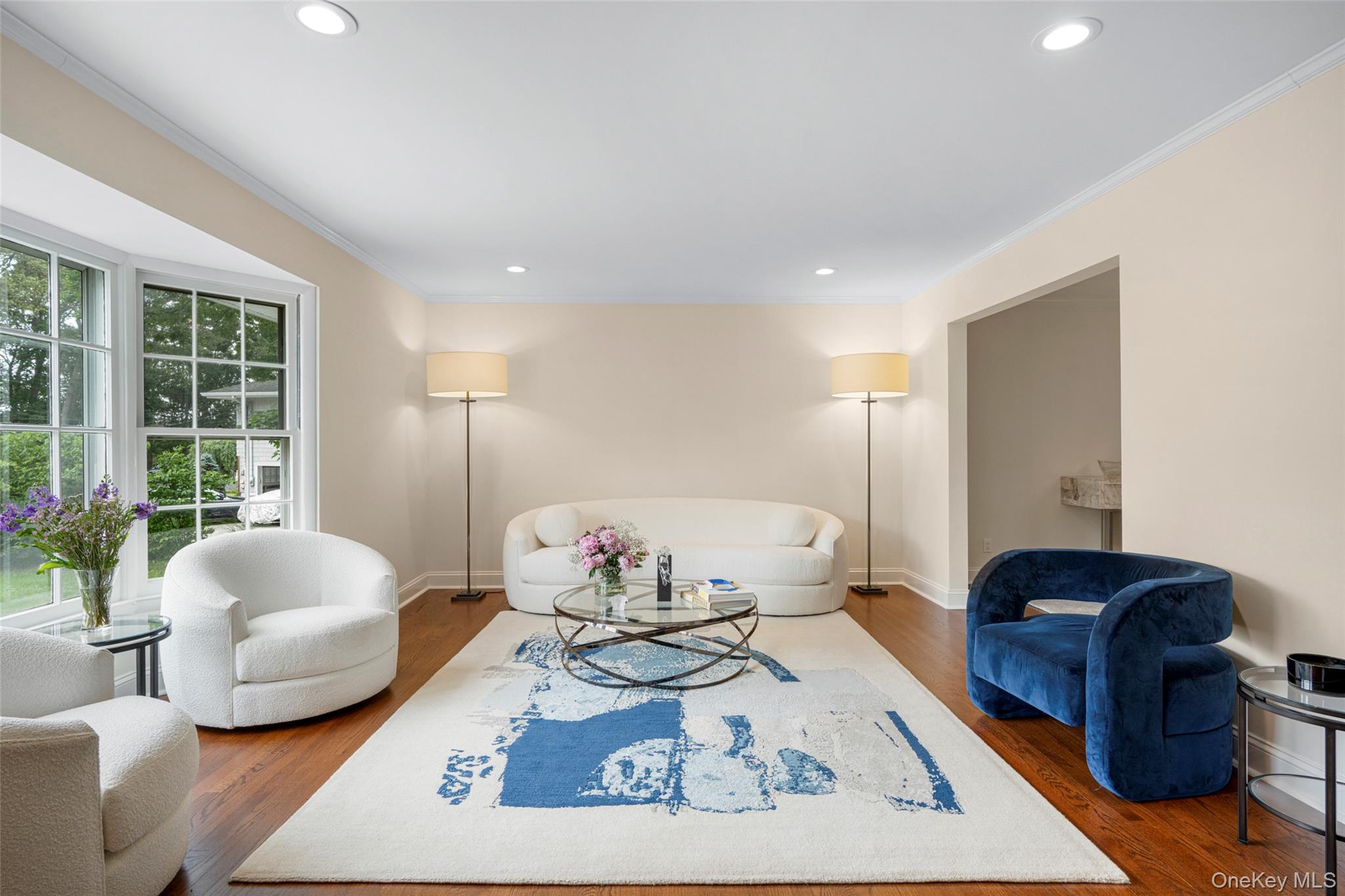 6 Trails End Rye, NY 10580 - Photo 5 of 37 Bring the outside with these large windows in the formal Living Room.