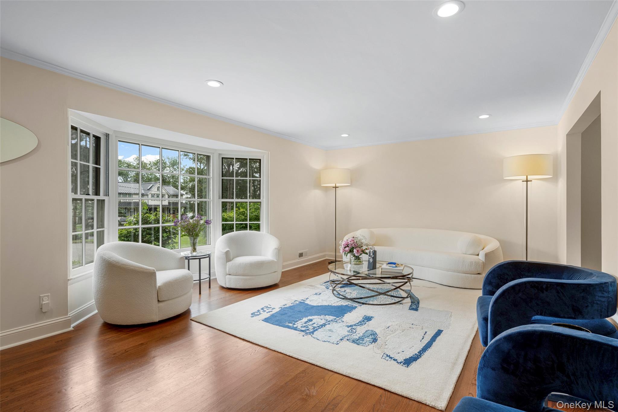 6 Trails End Rye, NY 10580 - Photo 6 of 37 Bring the outside with these large windows in the formal Living Room.