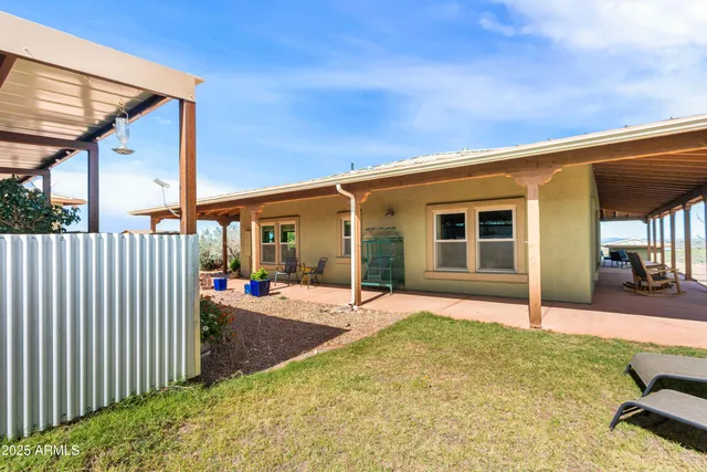 a view of a house with patio