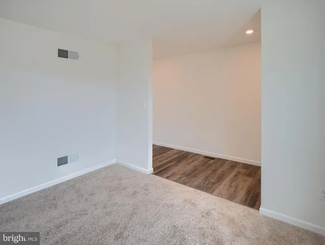 a view of an empty room