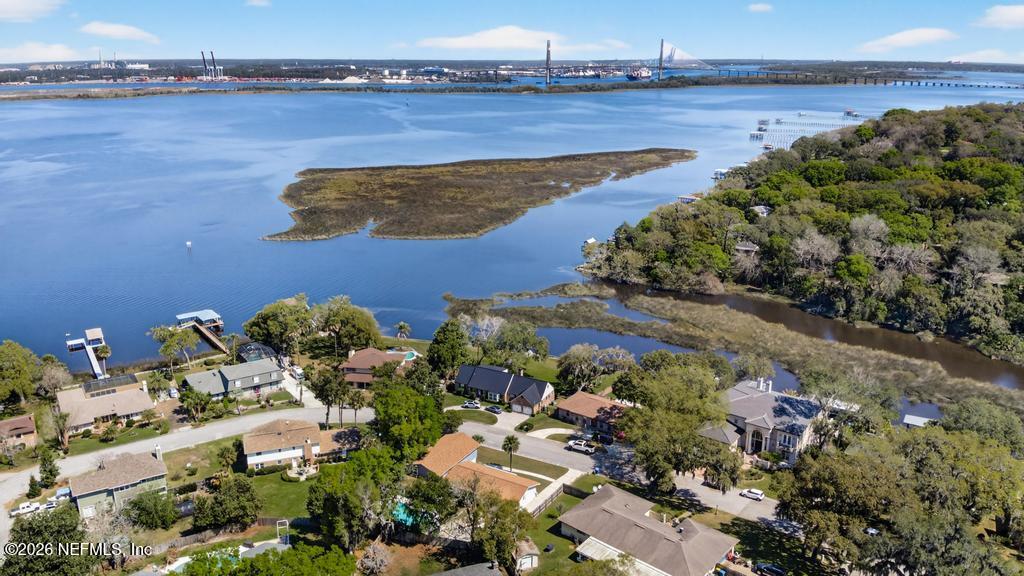 4040 Cove St Johns Road Jacksonville, FL 32277 - Photo 90 of 101 an aerial view of a house with a lake view