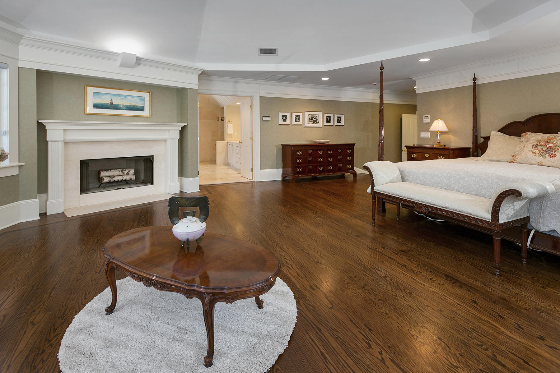48 Old Farm Road Darien, CT 06820 - Photo 21 of 36 a living room with furniture and a fireplace