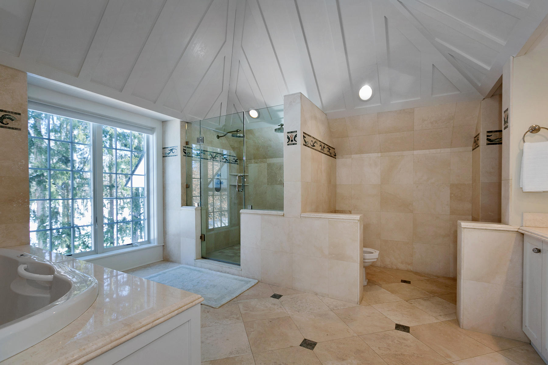 48 Old Farm Road Darien, CT 06820 - Photo 22 of 36 a bathroom with a sink a toilet and shower