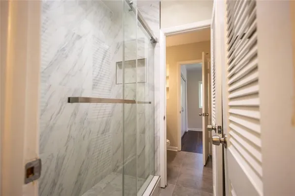 a view of a bathroom