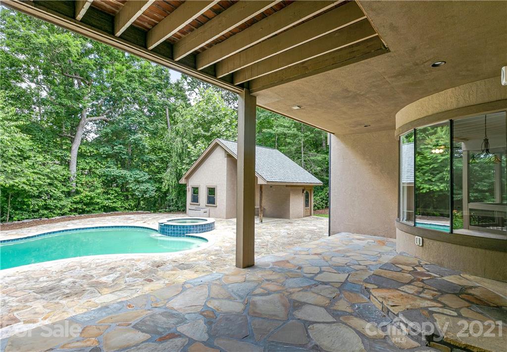 2 Ashbrook Meadows Fletcher, NC 28732 - Photo 45 of 48 a view of backyard with large trees and plants