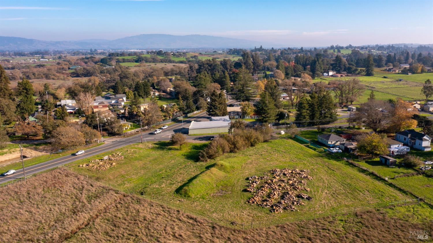 3900 Hessel Road Sebastopol, CA 95472 - Photo 5 of 14 an aerial view of residential houses with outdoor space