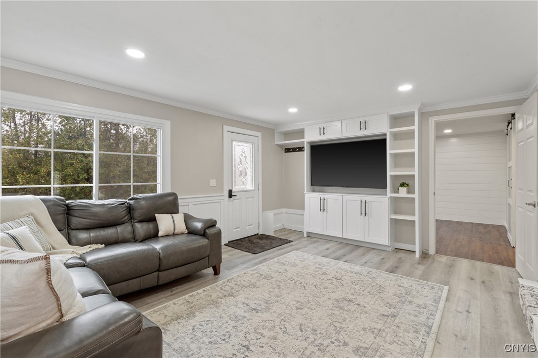 3860 South St Road Marcellus, NY 13108 - Photo 14 of 41 Custom cabinetry for the TV area