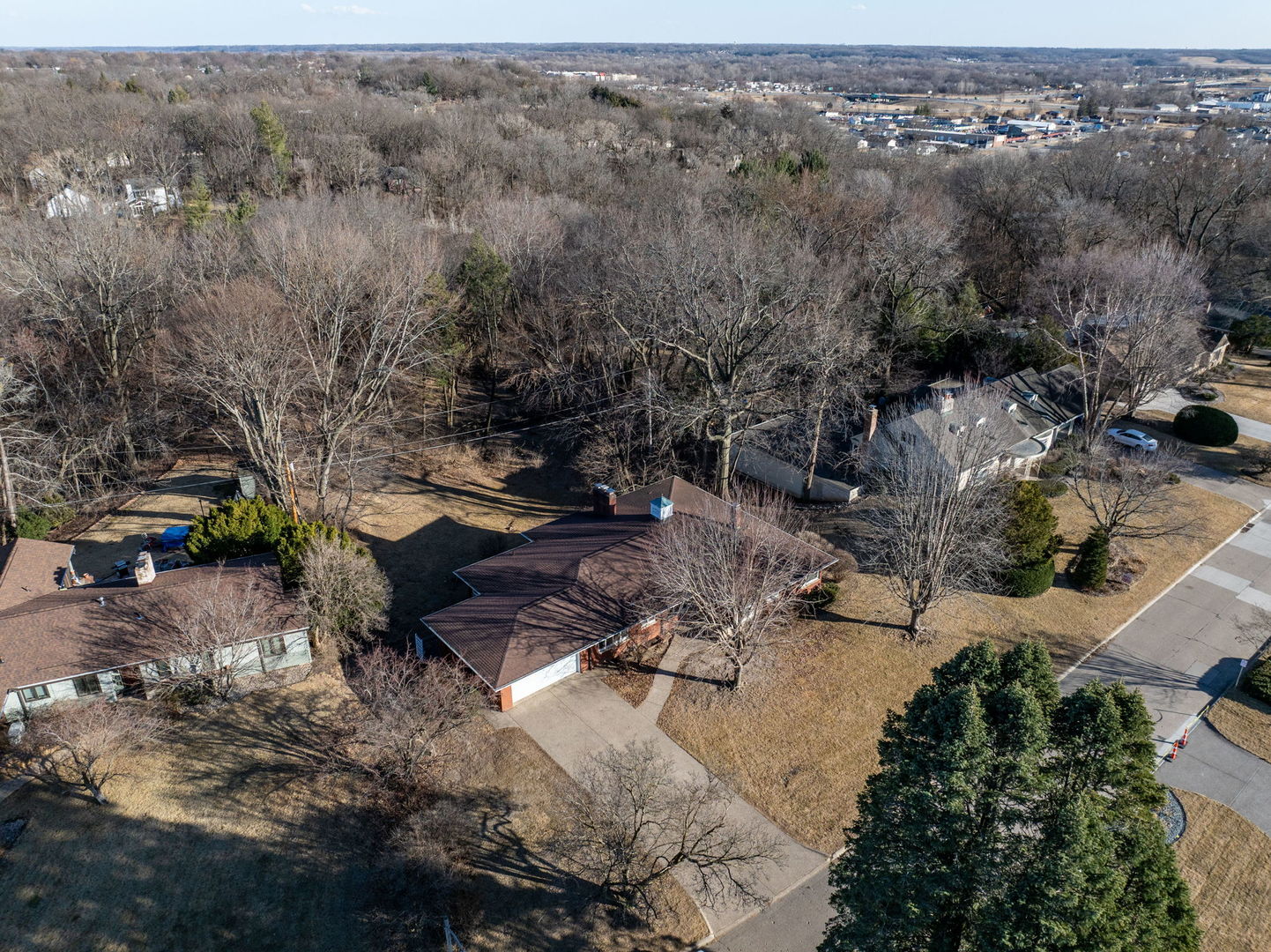 3108 26th Street Moline, IL 61265 - Photo 51 of 62 an aerial view of a house with a yard