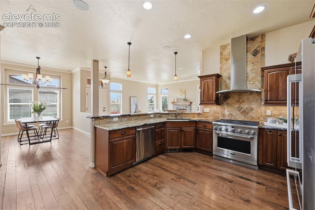 13184 Cake Bread Heights Colorado Springs, CO 80921 - Photo 13 of 47 Open to dining room and living room