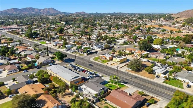 an aerial view of a city