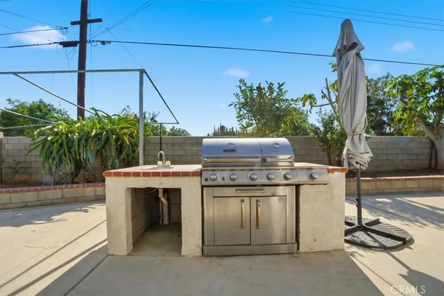 a view of a yard with an outdoor space