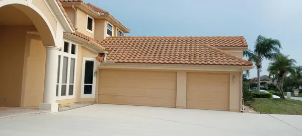 a front view of a house