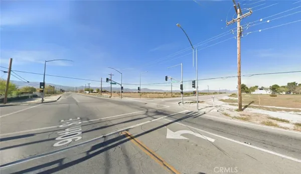 a view of a city street with a road