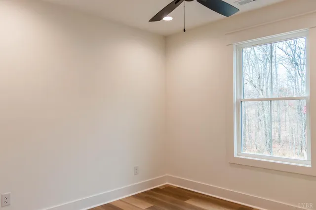 a view of an empty room