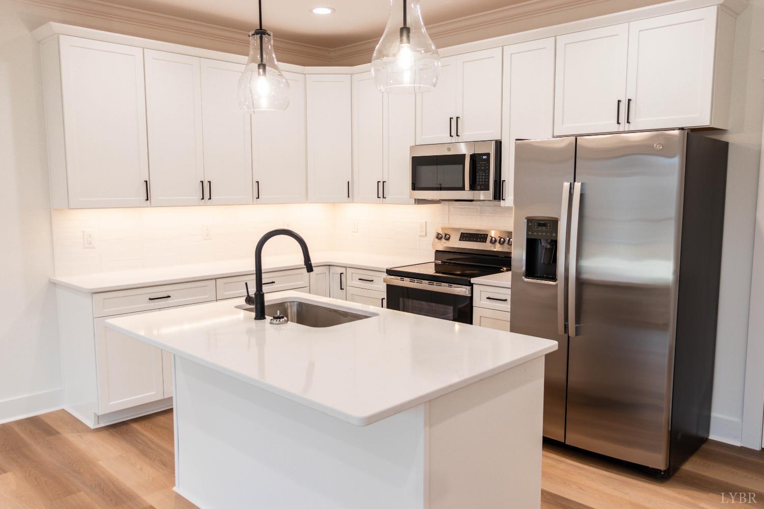 169 Luke Court Rustburg, VA 24588 - Photo 9 of 47 a kitchen with stainless steel appliances and a counter space