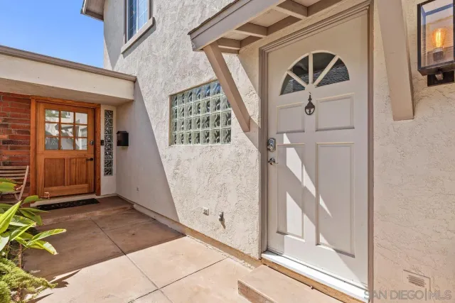 a view of a entryway door of the house