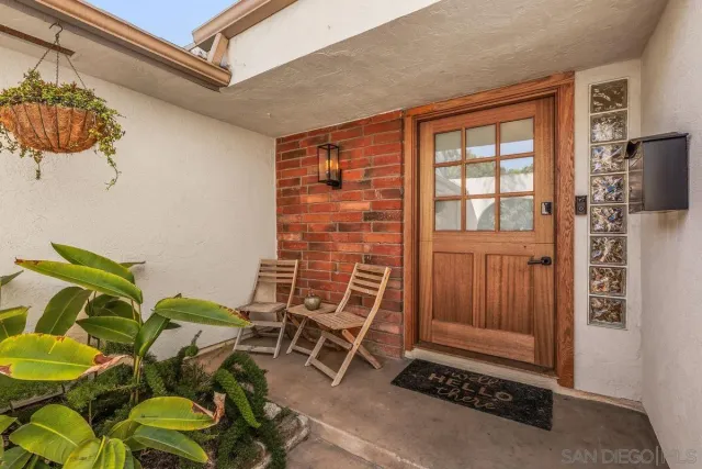 a dining room with furniture