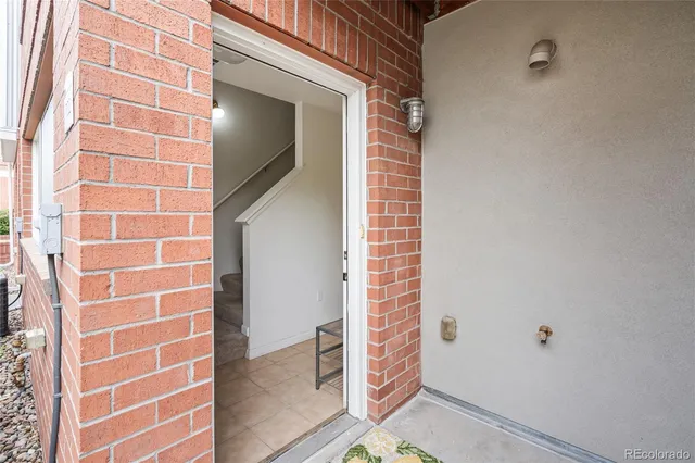 a view of a brick wall