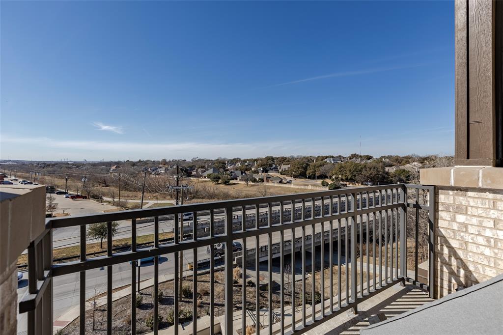 a view of city from balcony