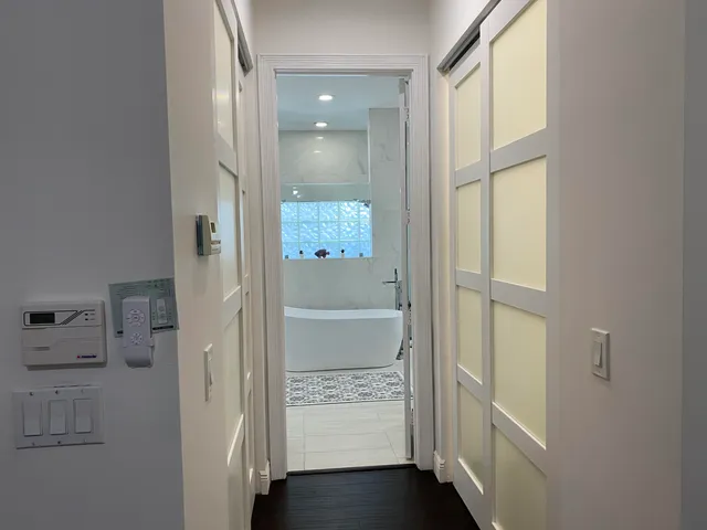 a view of a golf course with a lake