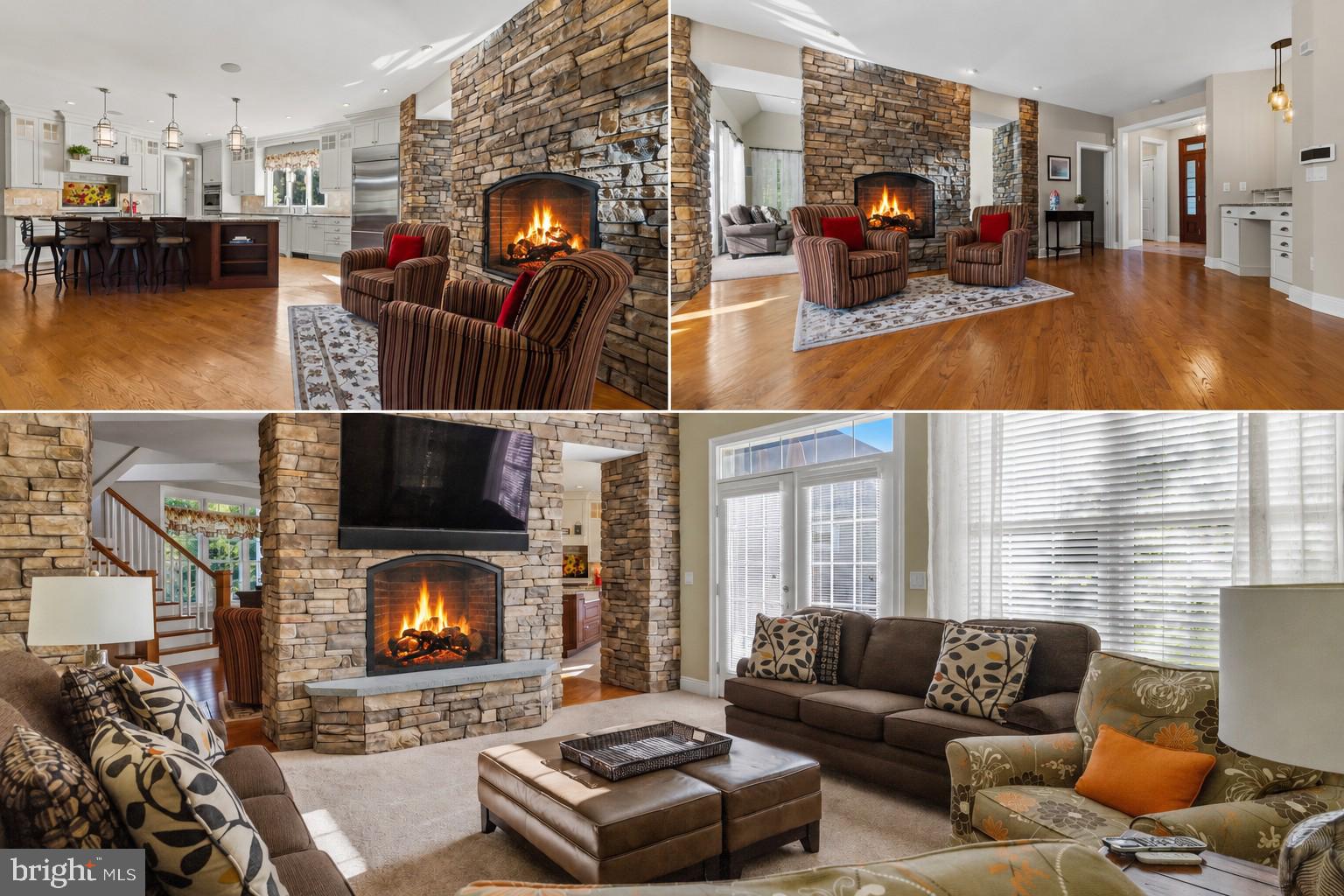 1031 Coates Road Jenkintown, PA 19046 - Photo 26 of 66 a living room with furniture a fireplace a flat screen tv and a fireplace