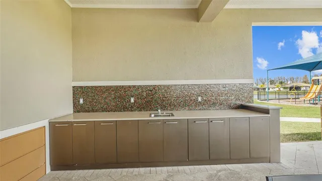 a close view of sink and mirror