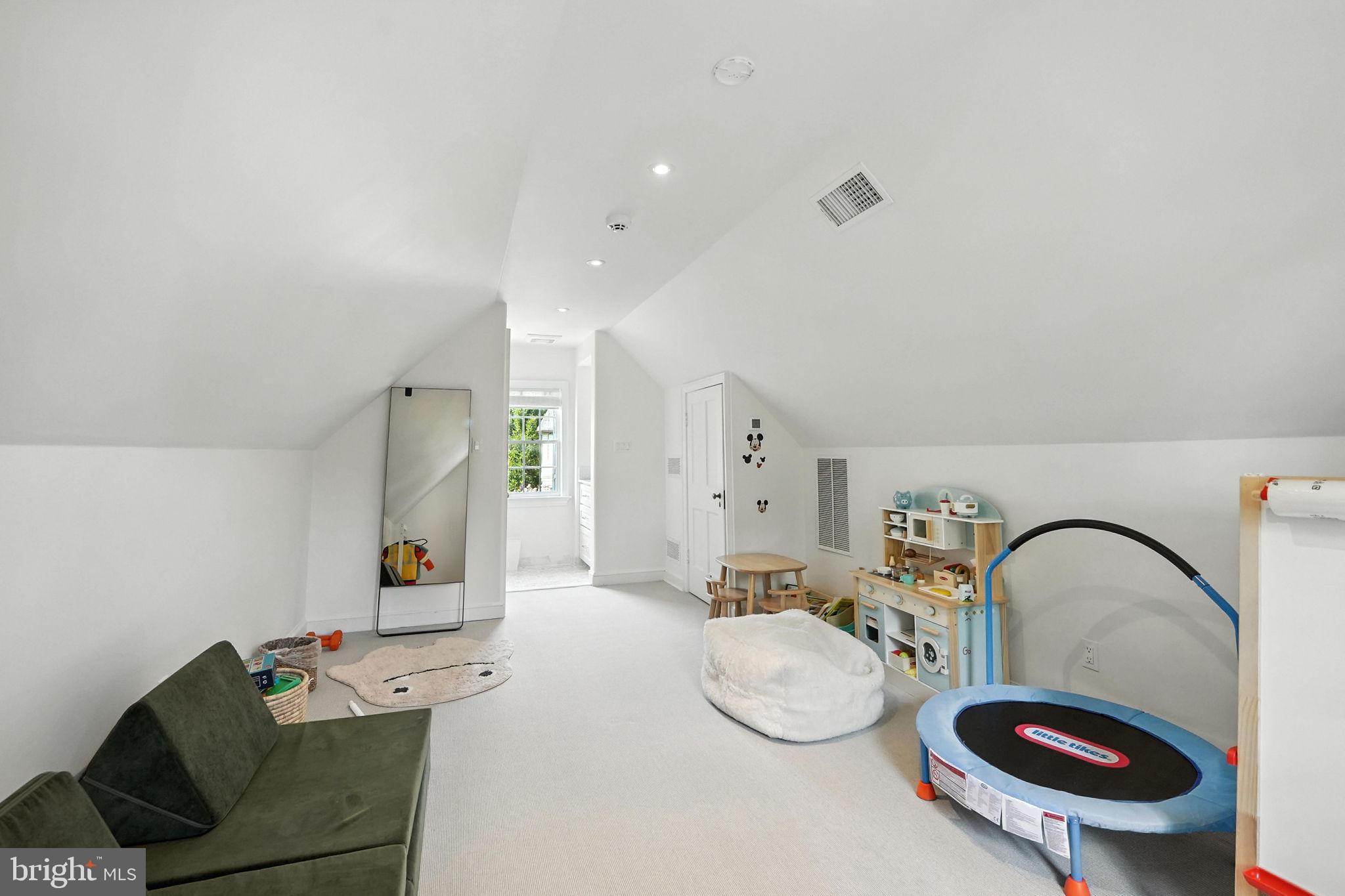 1804 45th Street Northwest Washington, DC 20007 - Photo 38 of 52 a living room with furniture and a fireplace