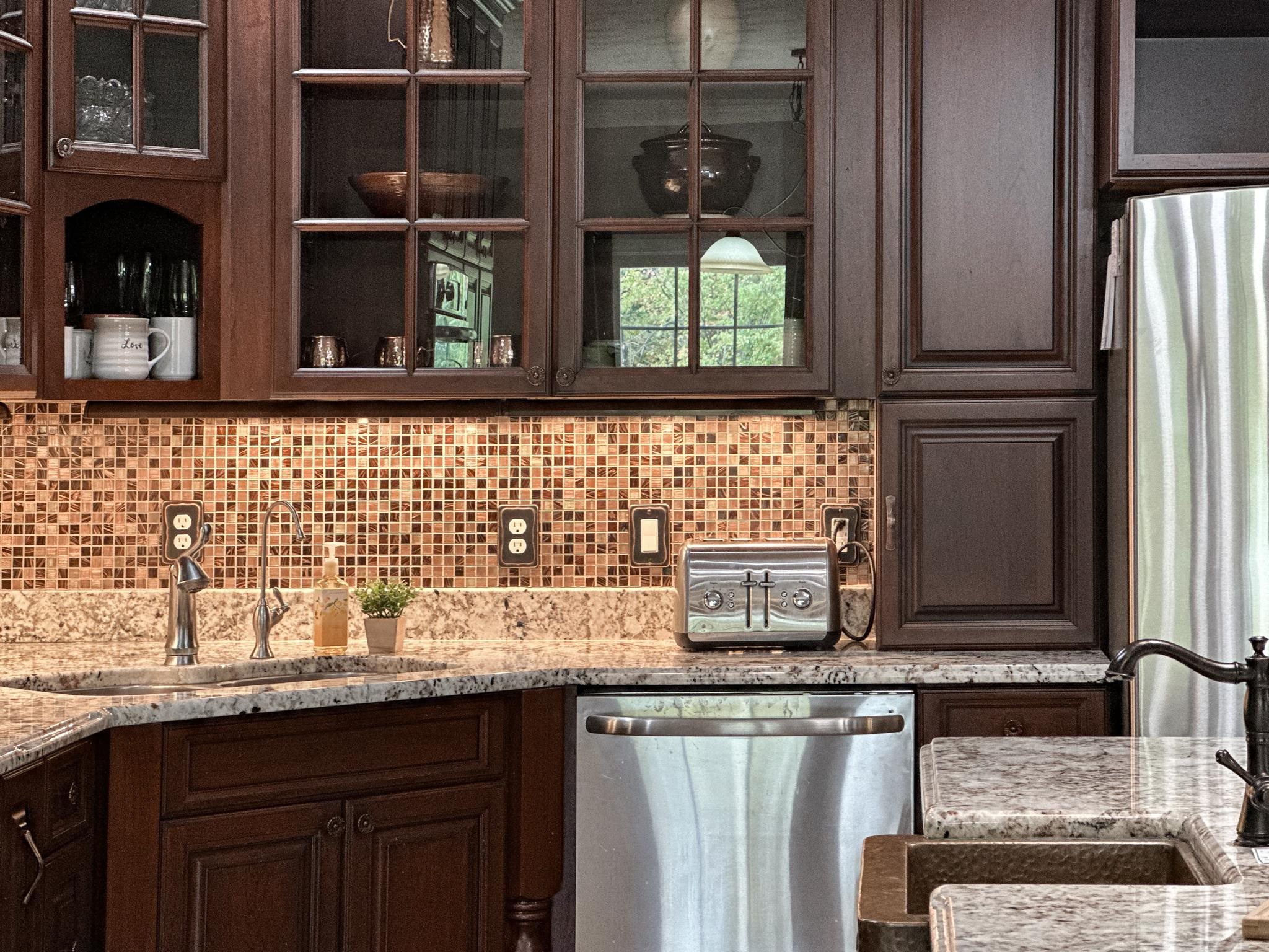 1426 Roman Road Mount Sidney, VA 24467 - Photo 23 of 46 a bathroom with a granite countertop sink and a mirror