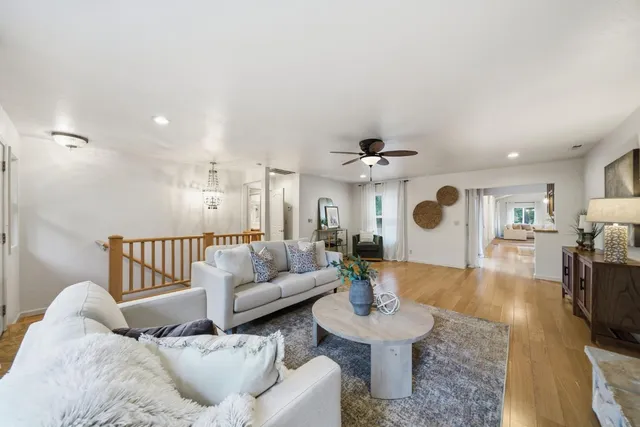 a view of a entryway with wooden walls