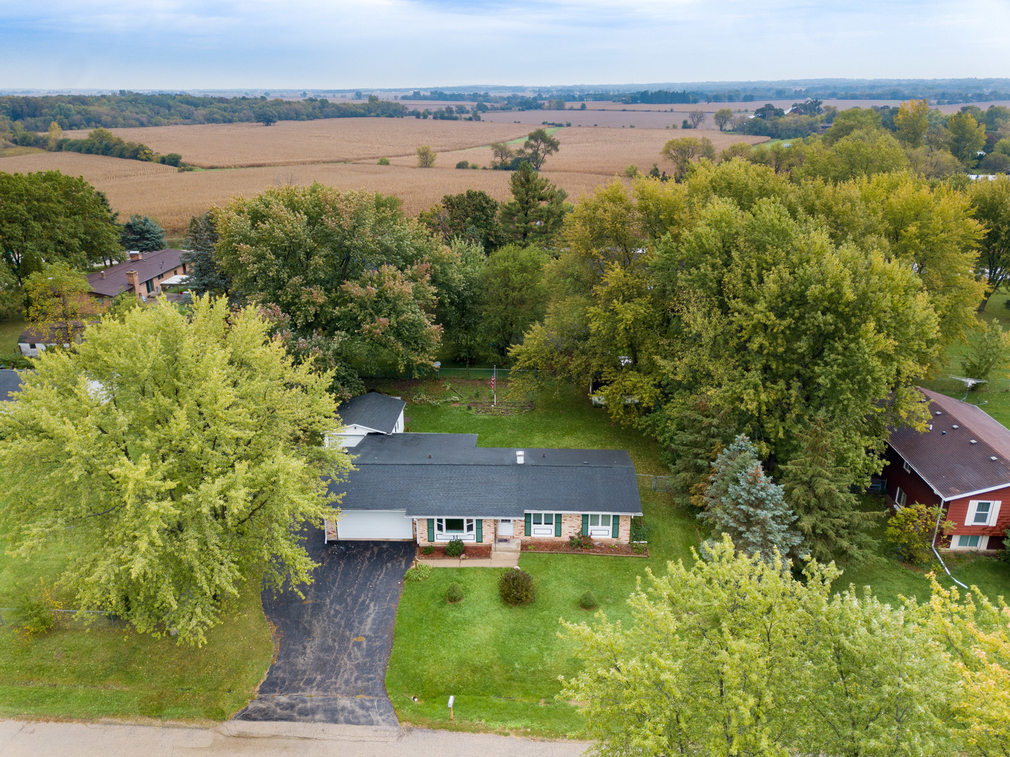 8010 Kasson Road Harvard, IL 60033 - Photo 35 of 40 a view of a city with a lake view