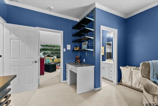 a room with storage and utility