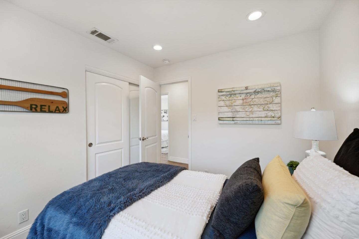 4615 Armour Drive Santa Clara, CA 95054 - Photo 20 of 35 a bedroom with a bed and a painting