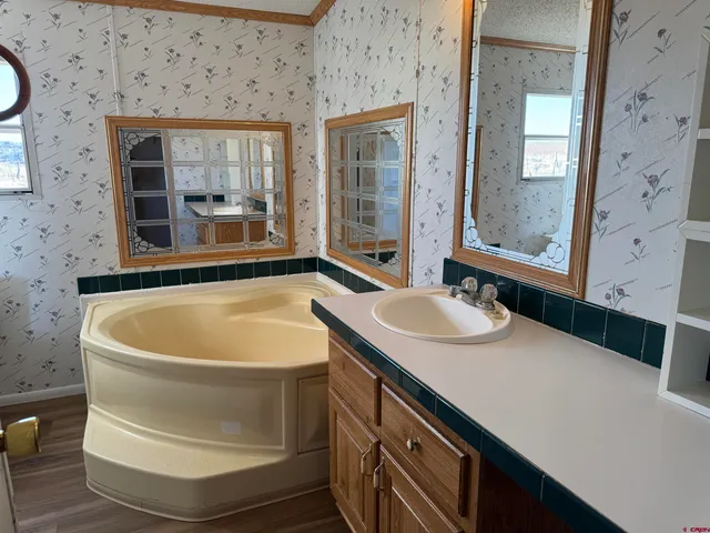 a bathroom with a sink a toilet and a bathtub