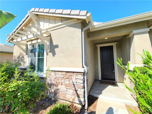 a view of a door of the house