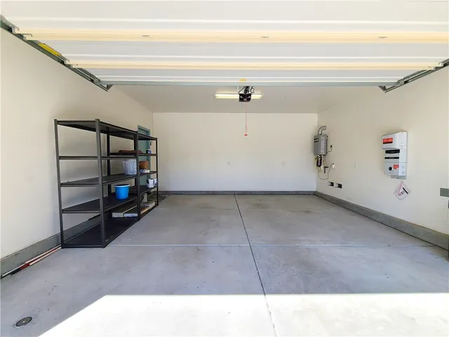 a view of a garage